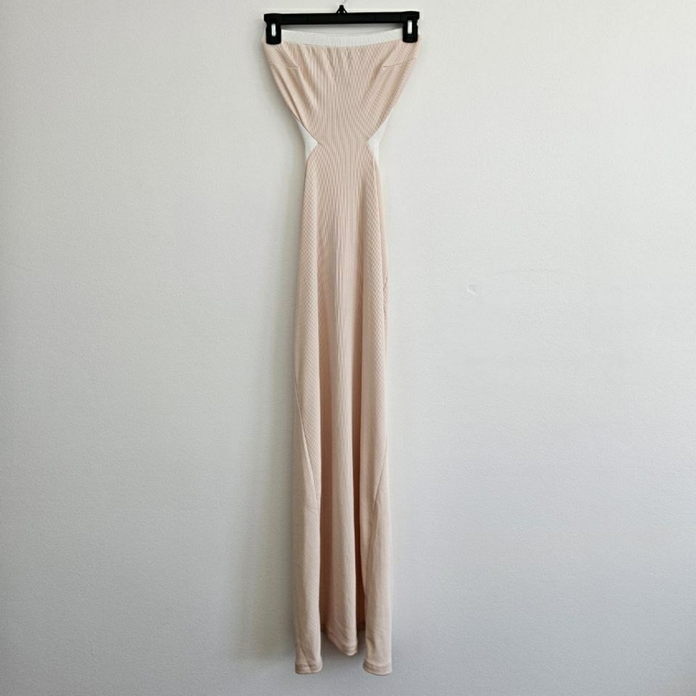 NEW Princess Polly Strapless Blush Dress Size 2 Open Back